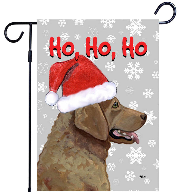 Chesapeake Bay Retriever Ho Ho Ho Holidays Garden Flag