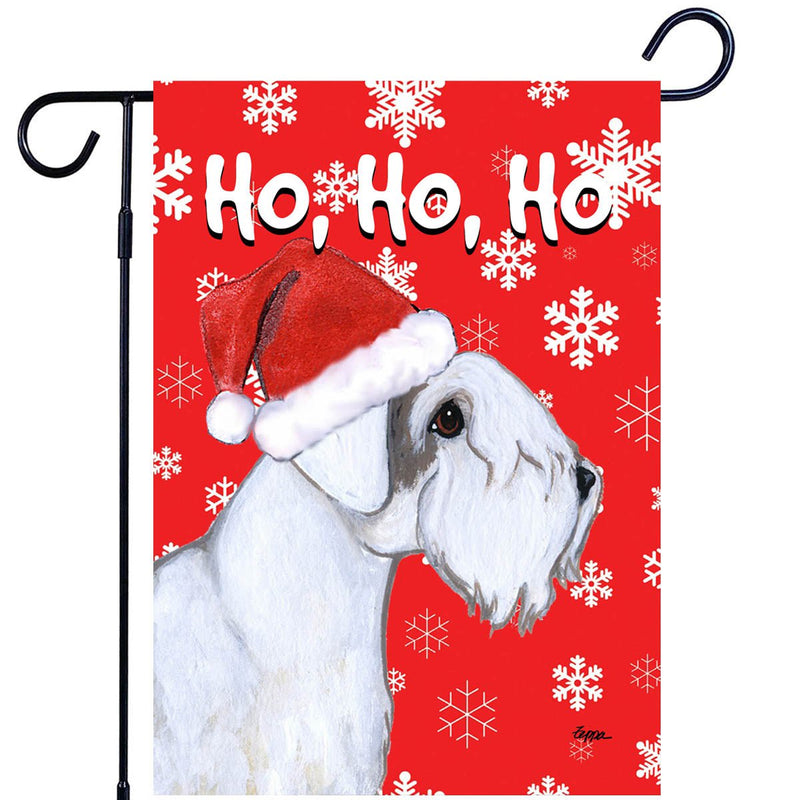 Sealyham Terrier Ho Ho Ho Holidays Garden Flag