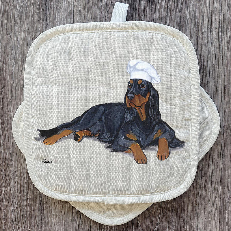 Gordon Setter Pot Holder Set