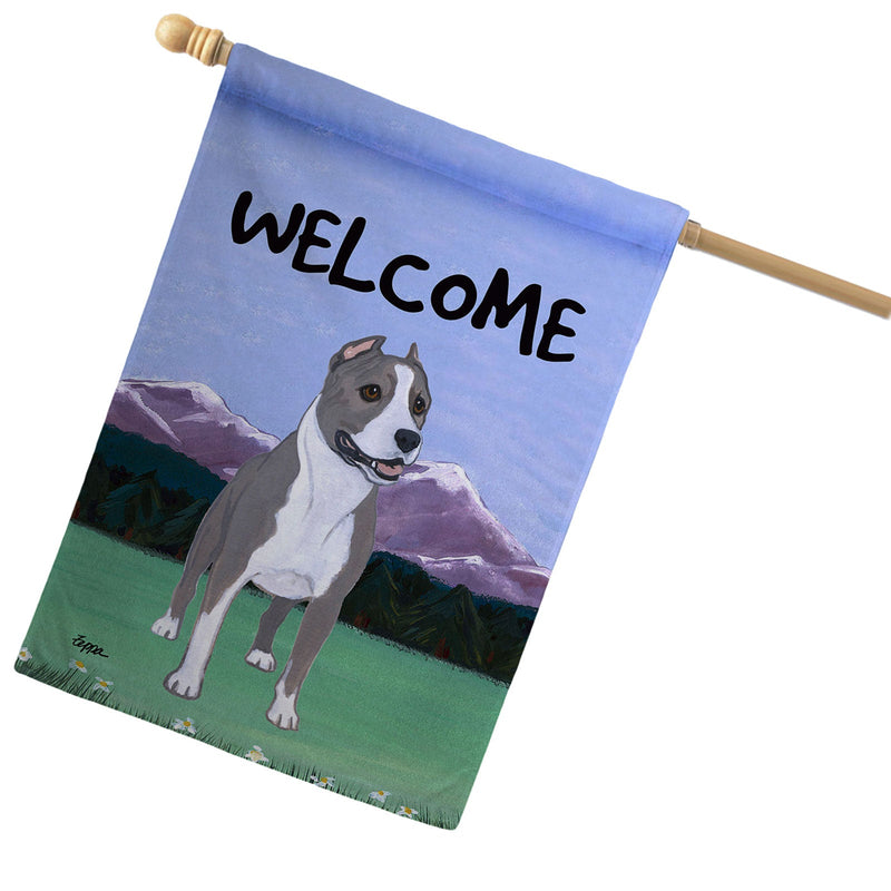 American Staffordshire Terrier House Flag