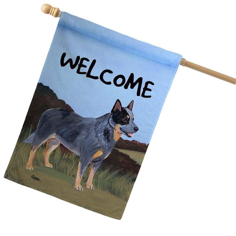 Australian Cattle Dog House Flag