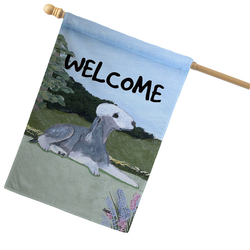 Bedlington Terrier House Flag