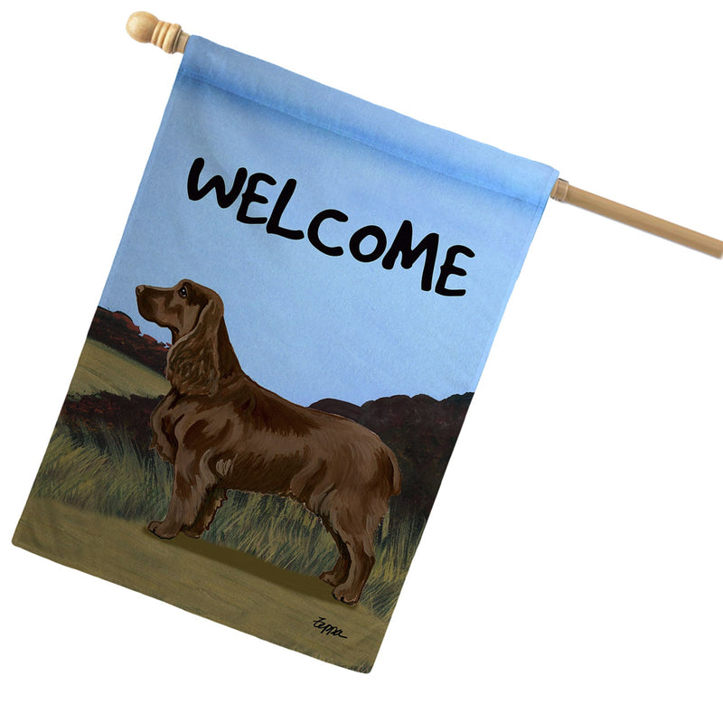 Field Spaniel House Flag