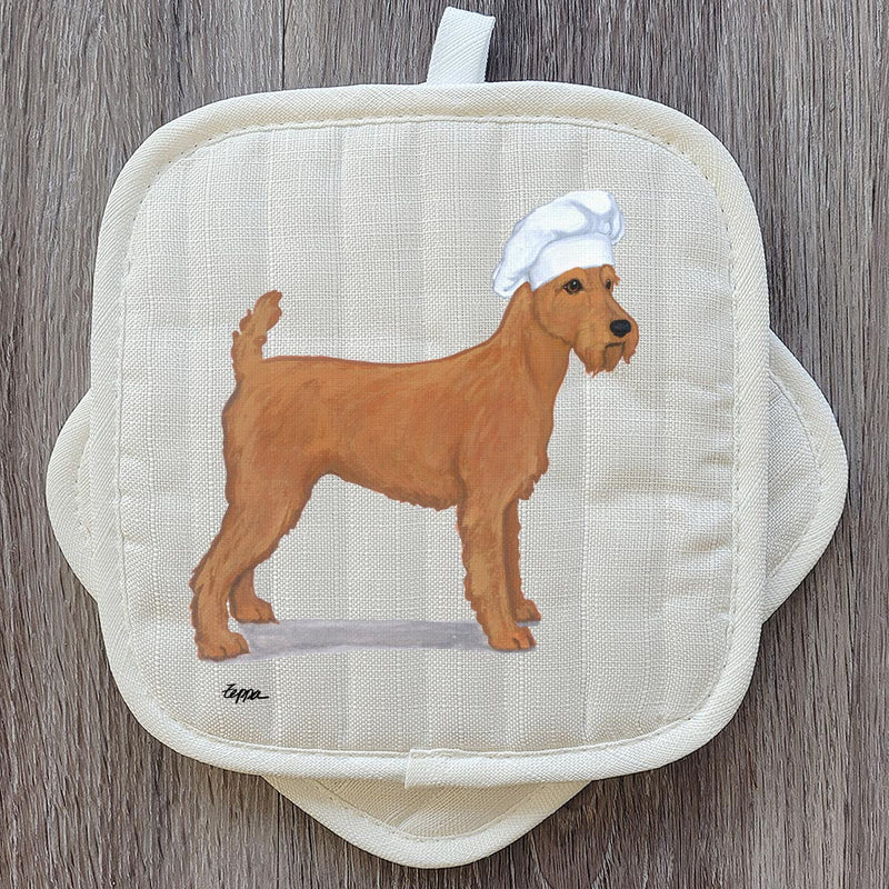 Irish Terrier Pot Holder Set