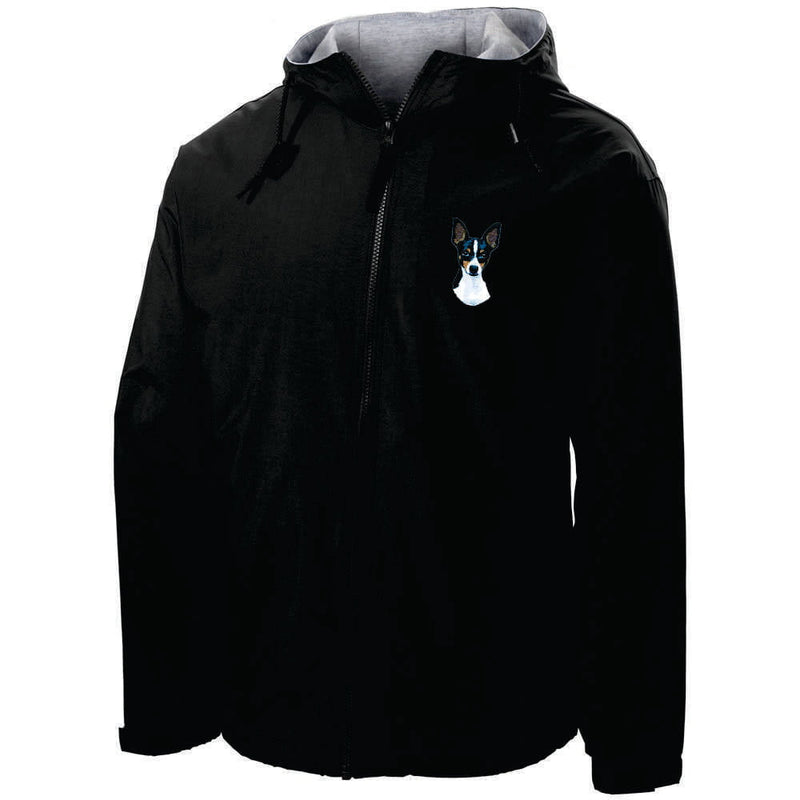 Toy Fox Terrier Embroidered Hooded Jacket