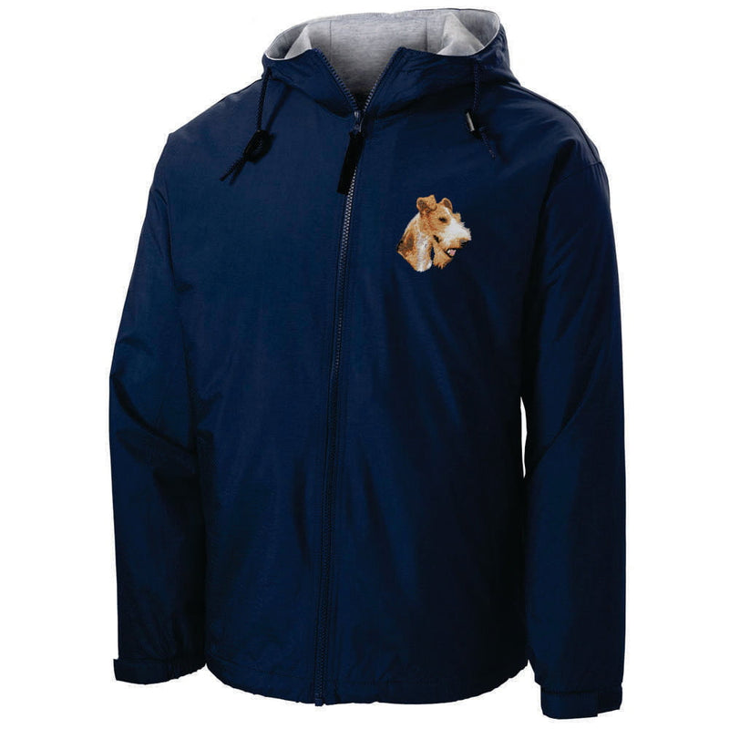 Wire Fox Terrier Embroidered Hooded Jacket
