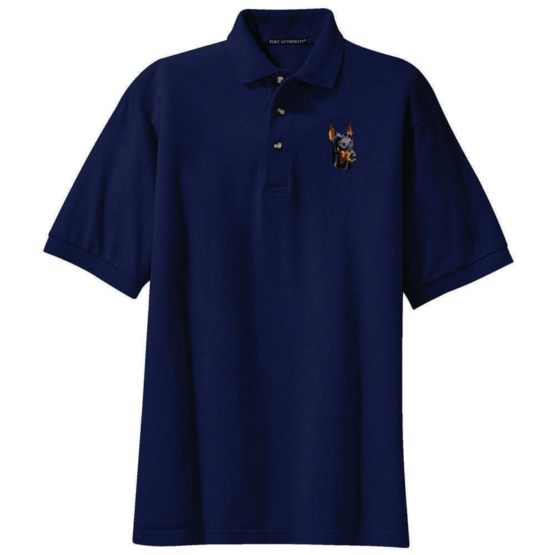 Doberman Pinscher Embroidered Polo Shirt
