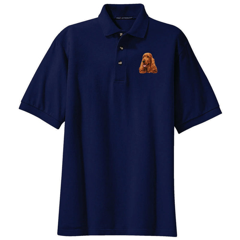 English Cocker Spaniel Embroidered Polo Shirt