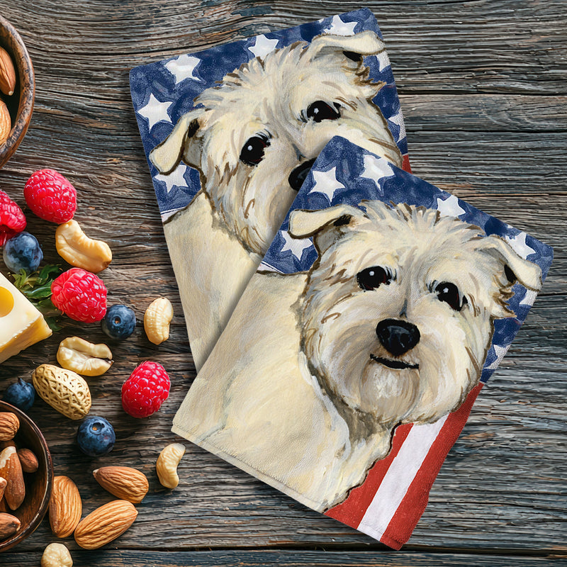 Glen of Imaal Terrier Americana Kitchen Towel Set