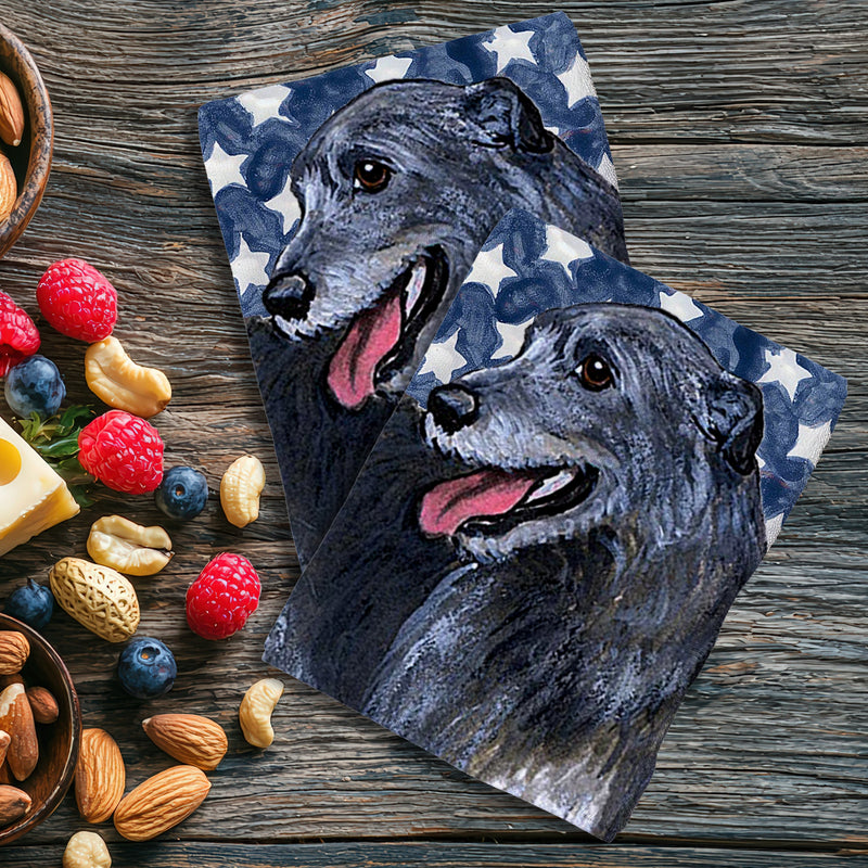 Irish Wolfhound Americana Kitchen Towel Set