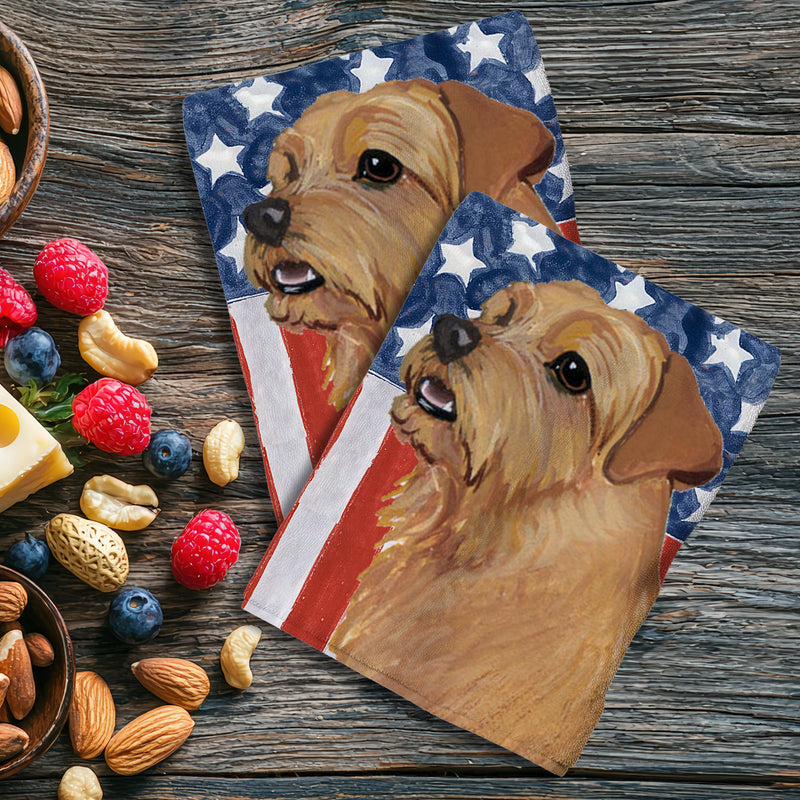 Norfolk Terrier Americana Kitchen Towel Set