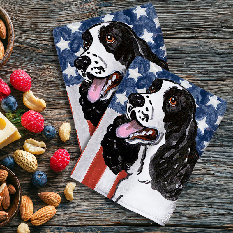 English Springer Spaniel Americana Kitchen Towel Set