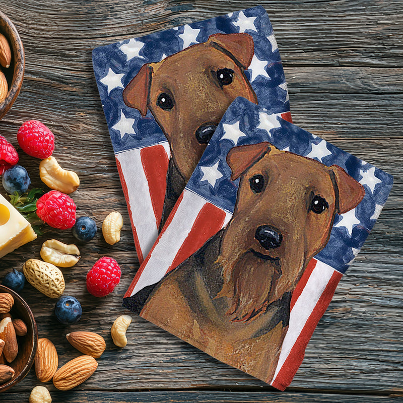 Welsh Terrier Americana Kitchen Towel Set