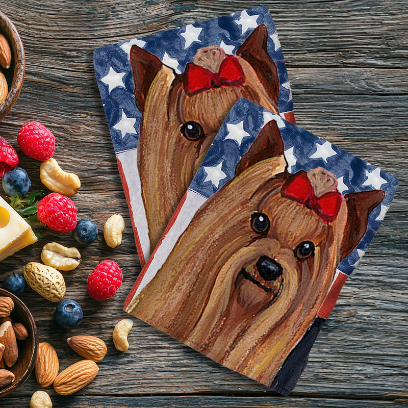 Yorkshire Terrier Americana Kitchen Towel Set