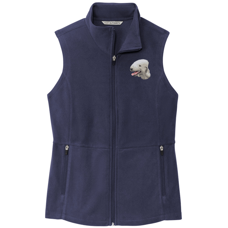 Bedlington Terrier Embroidered Women's Fleece Vest