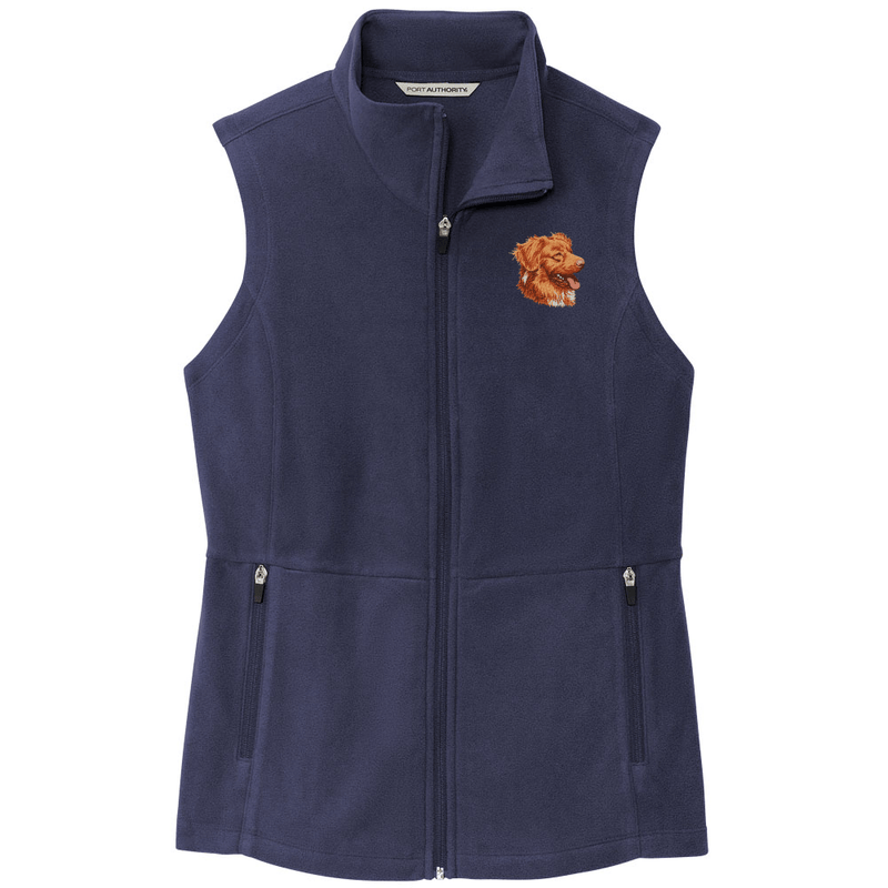 Nova Scotia Duck Tolling Retriever Embroidered Women's Fleece Vest