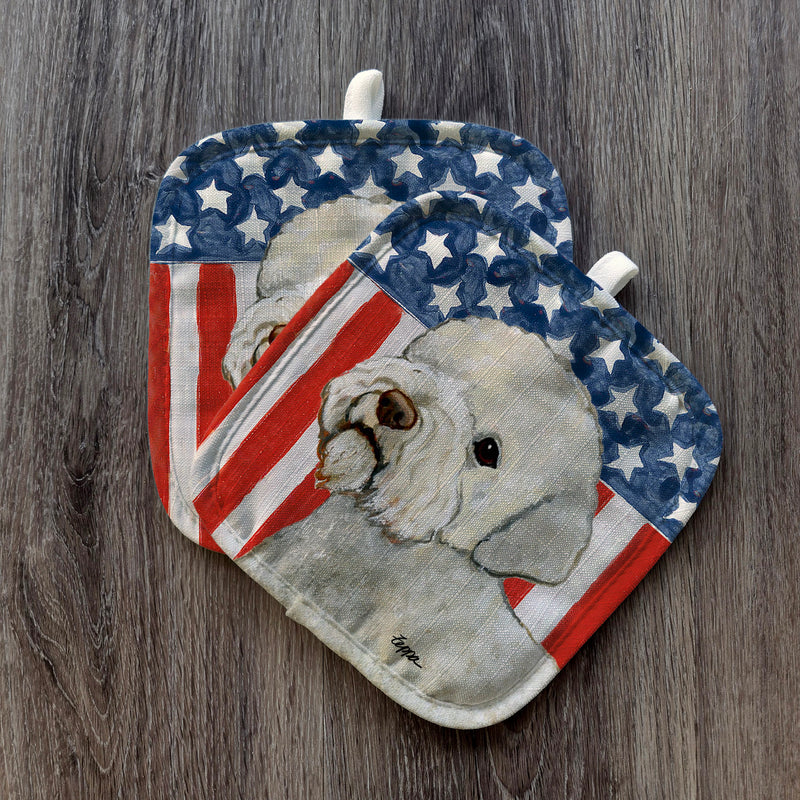 Lagotto Romagnolo Americana Pot Holder Set