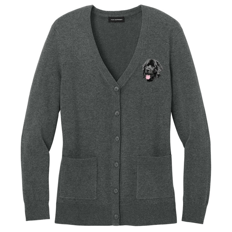 Newfoundland Embroidered Button-Up Cardigan Sweater