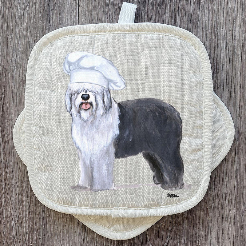 Old English Sheepdog Pot Holder Set