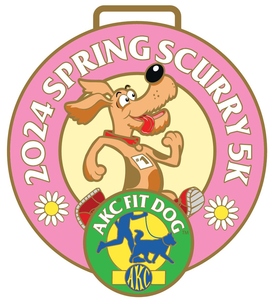 AKC Fit Dog Spring Scurry Medallion