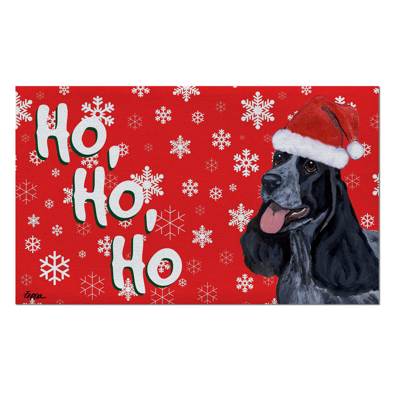 English Cocker Holiday Welcome Mat