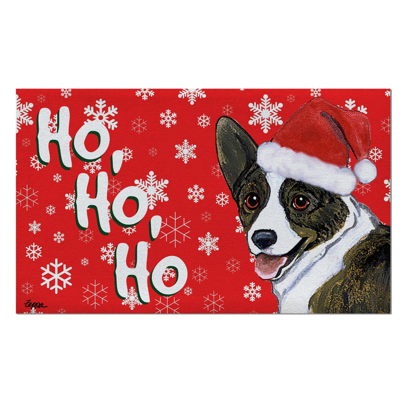 Cardigan Welsh Corgi Holiday Welcome Mat