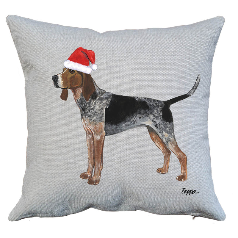 American English Coonhound Santa Pillow Cover