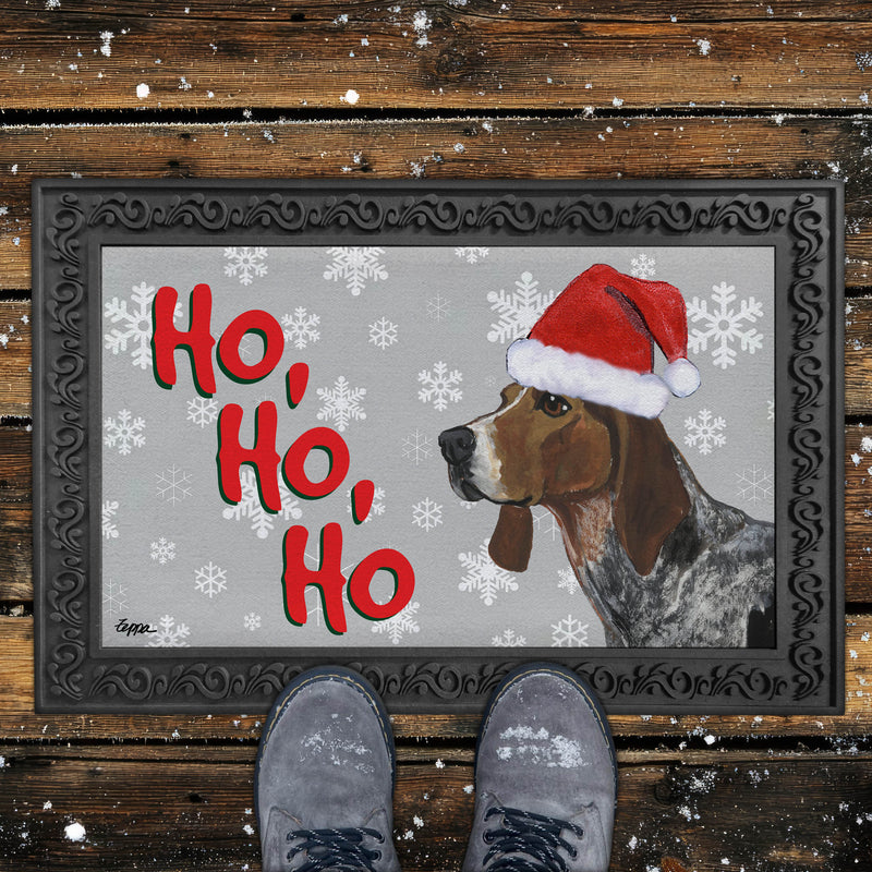 American English Coonhound Holiday Welcome Mat