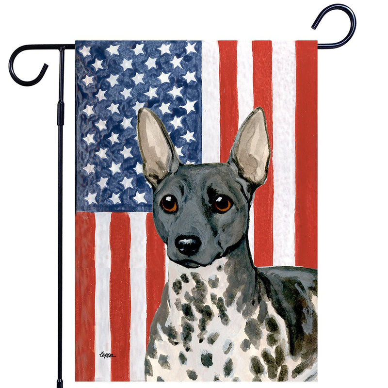 American Hairless Terrier Americana Garden Flag