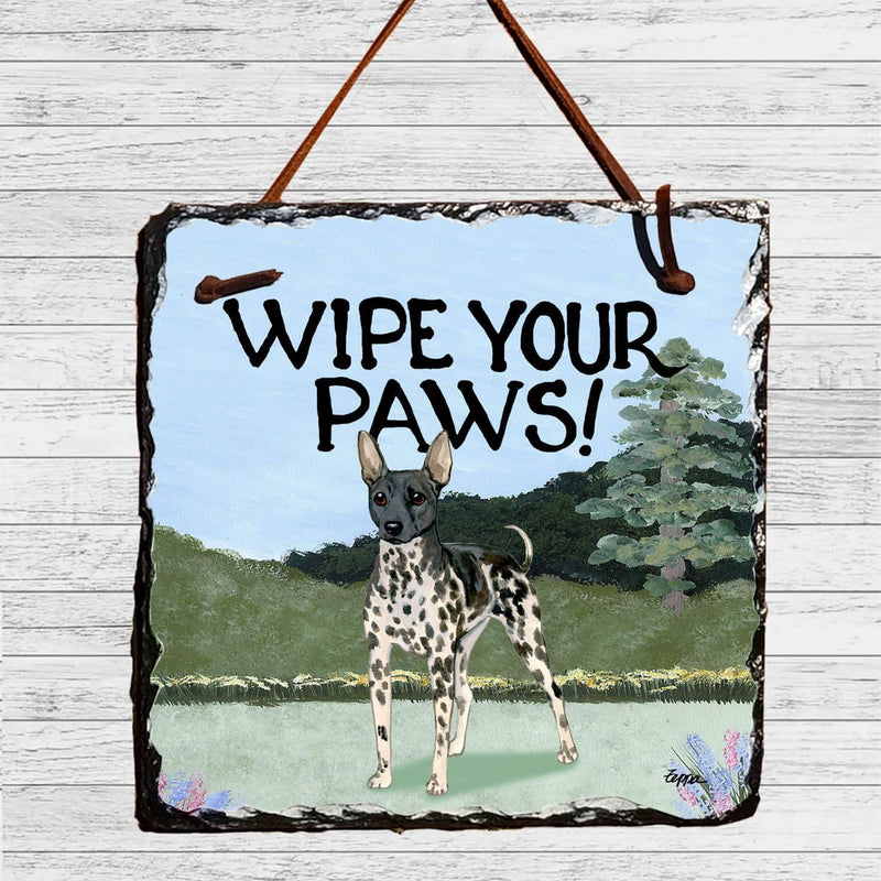 American Hairless Terrier Slate Sign