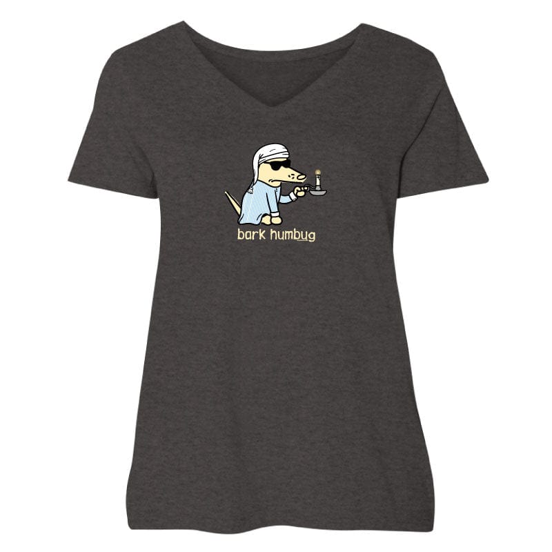Bark Humbug - Ladies Curvy V-Neck Tee