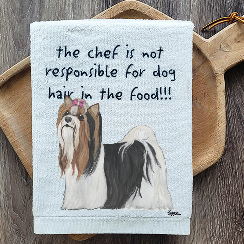 Biewer Terrier Dish Towel
