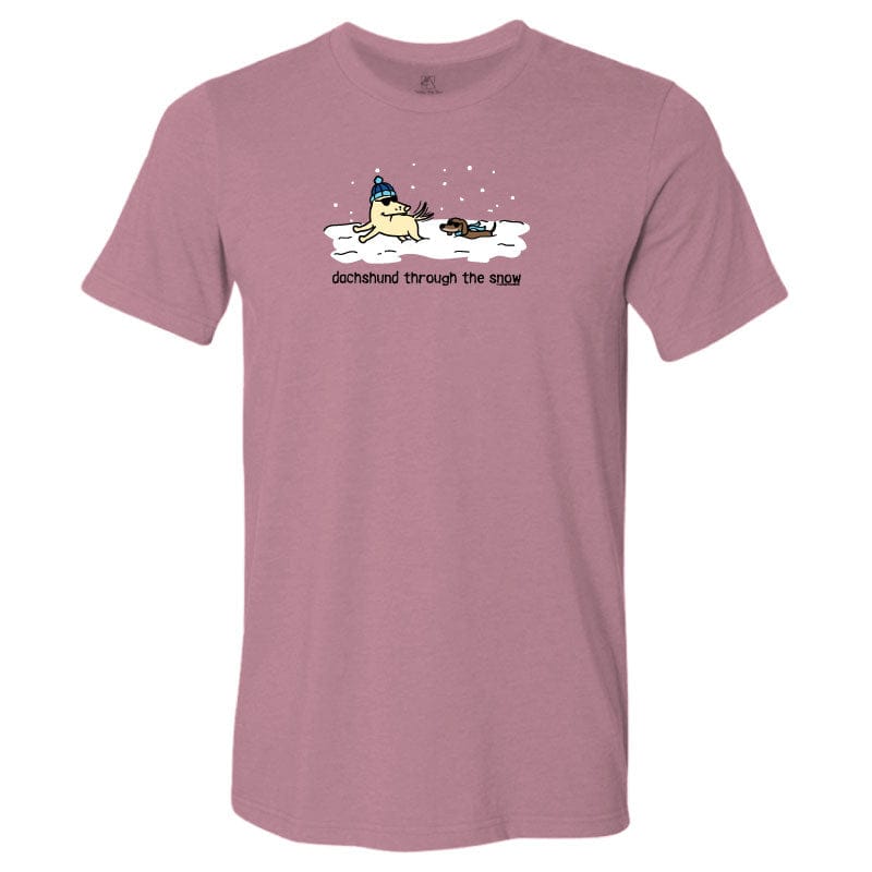 Dachshund Through the Snow - Lightweight Tee