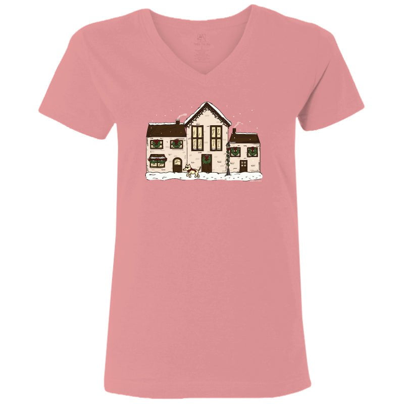 Deck the Paws - Ladies T-Shirt V-Neck