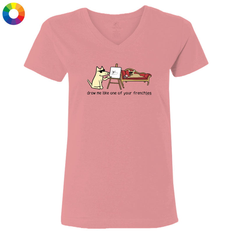 Draw Me - Ladies T-Shirt V-Neck