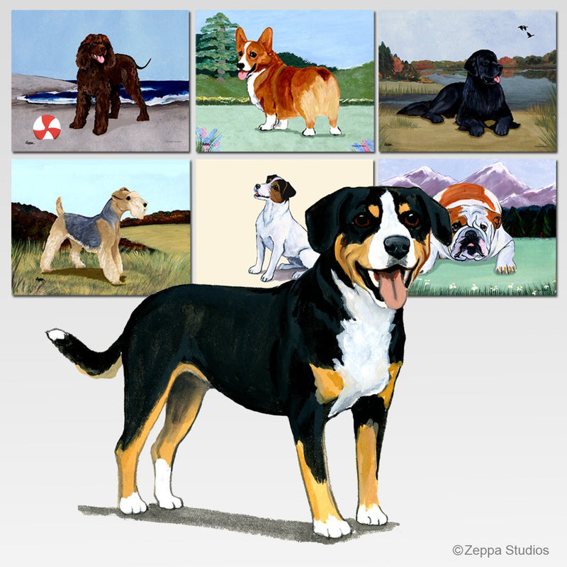 Entlebucher Mountain Dog Scenic Cutting Board