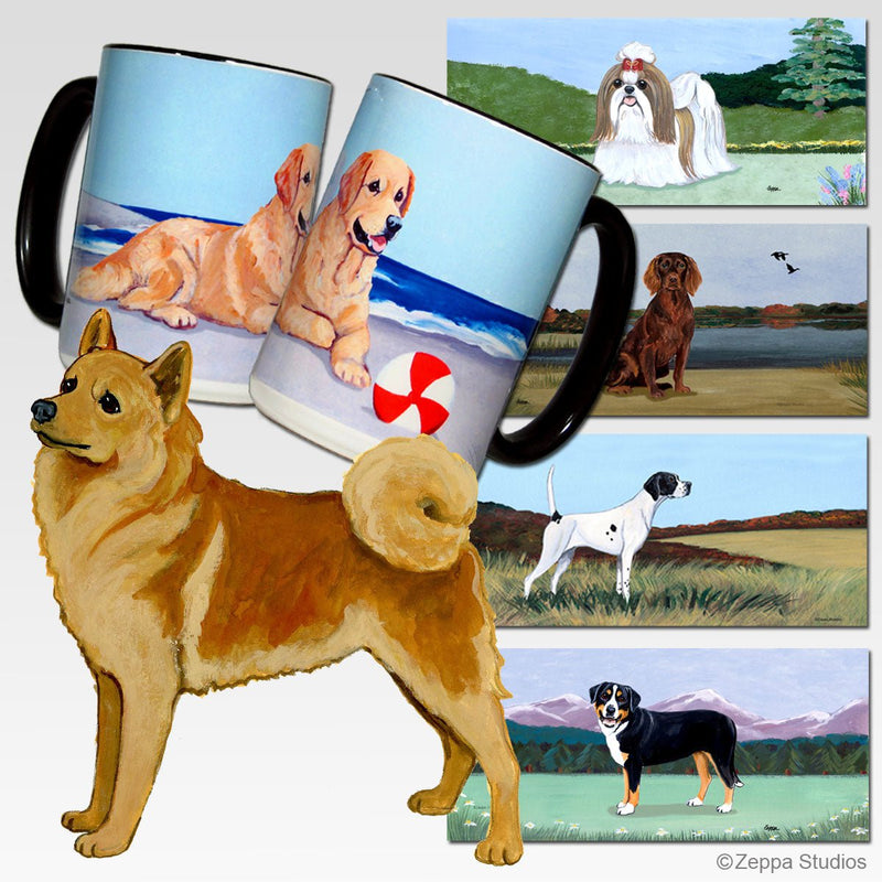 Finnish Spitz Scenic Mug