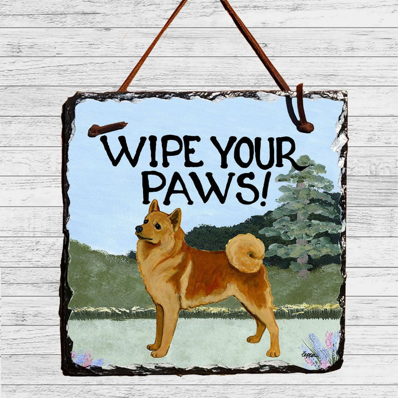 Finnish Spitz Slate Sign