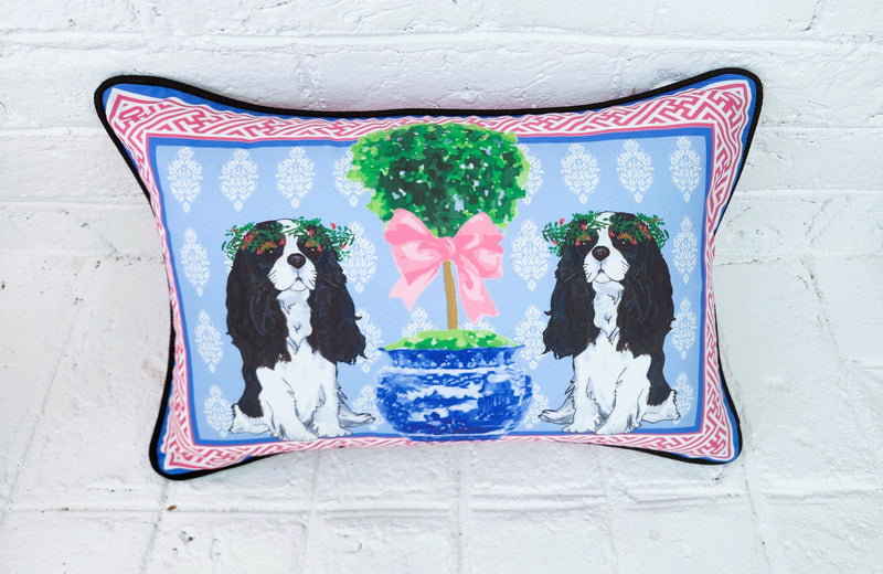 Tri-Color Cavalier King Charles Spaniel Pillow Cover