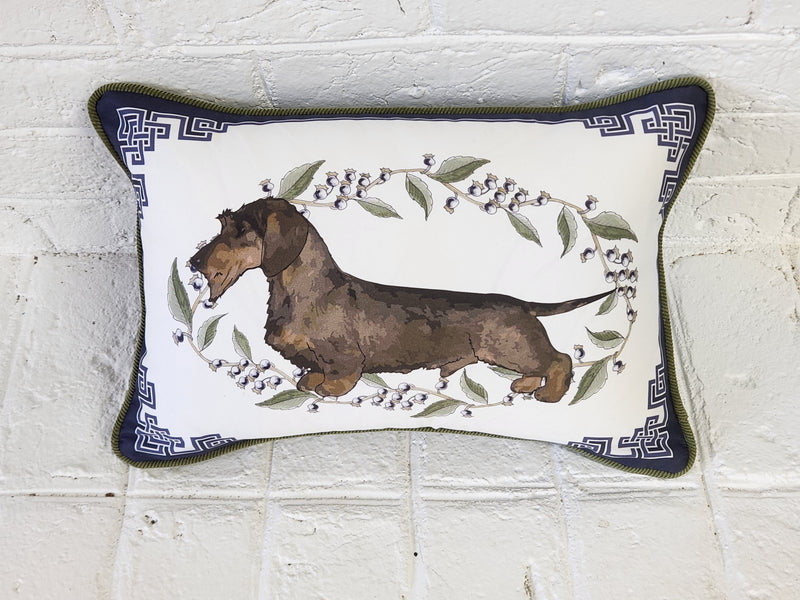 Wirehaired Dachshund Pillow Cover