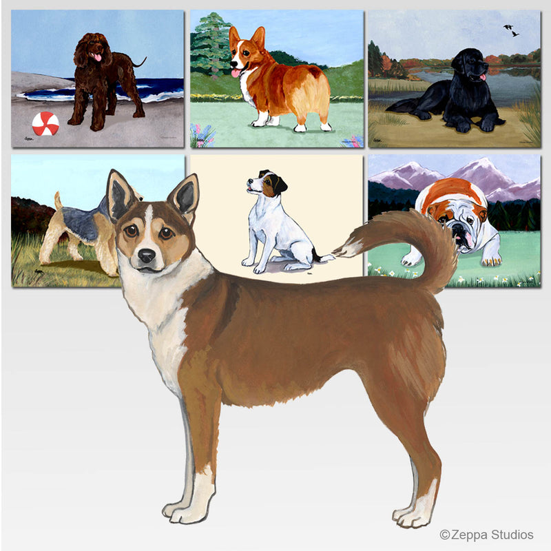 Norwegian Lundehund Scenic Cutting Board