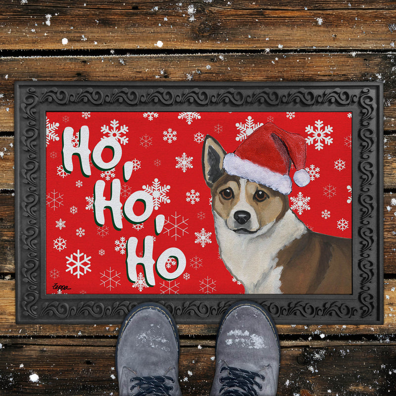 Norwegian Lundehund Holiday Welcome Mat