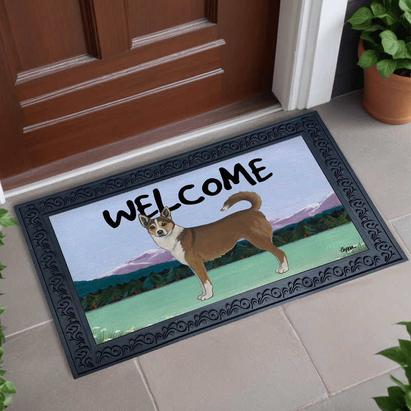 Norwegian Lundehund Welcome Mat