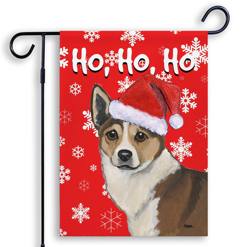 Norwegian Lundehund Ho Ho Ho Holidays Garden Flag