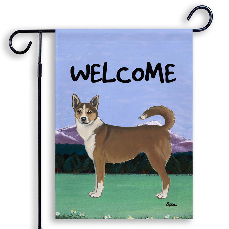 Norwegian Lundehund Garden Flag