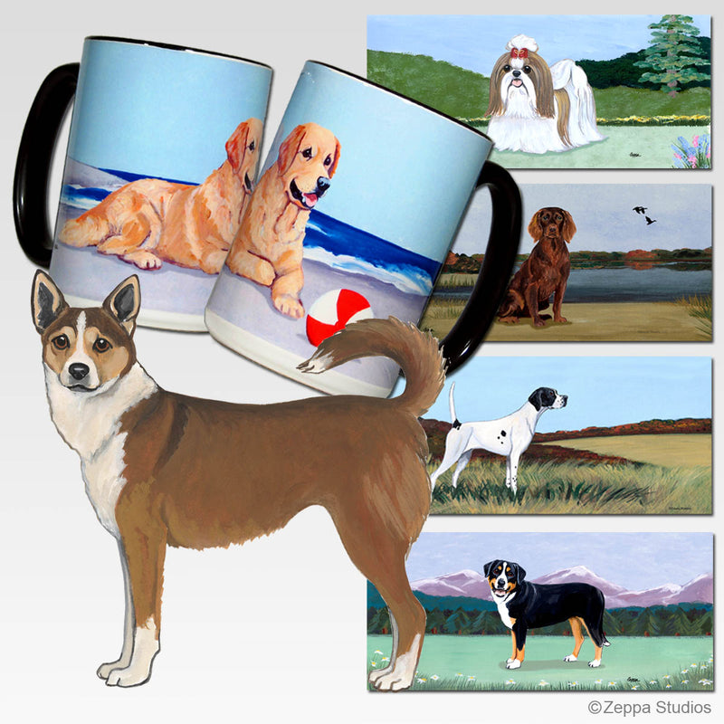 Norwegian Lundehund Scenic Mug