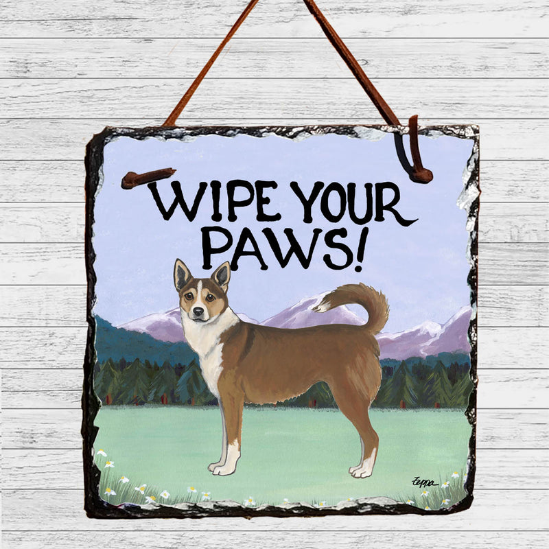 Norwegian Lundehund Slate Sign