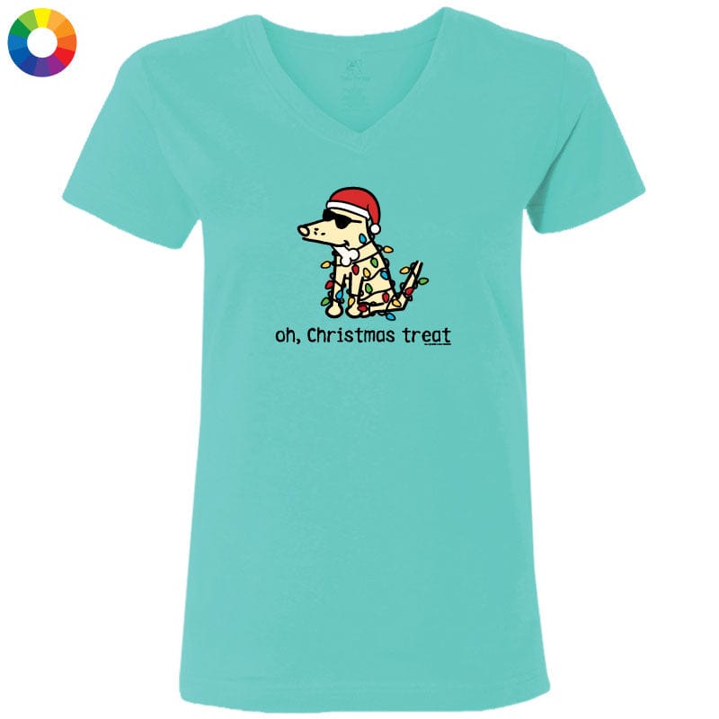 Oh Christmas Treat - Ladies T-Shirt V-Neck