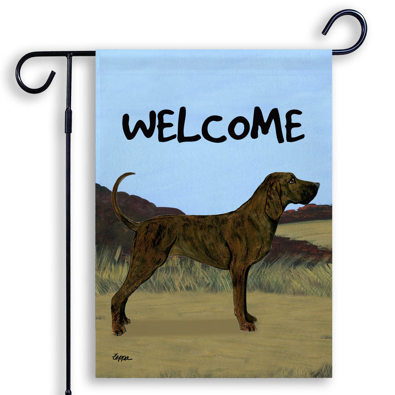 Plott Hound Garden Flag