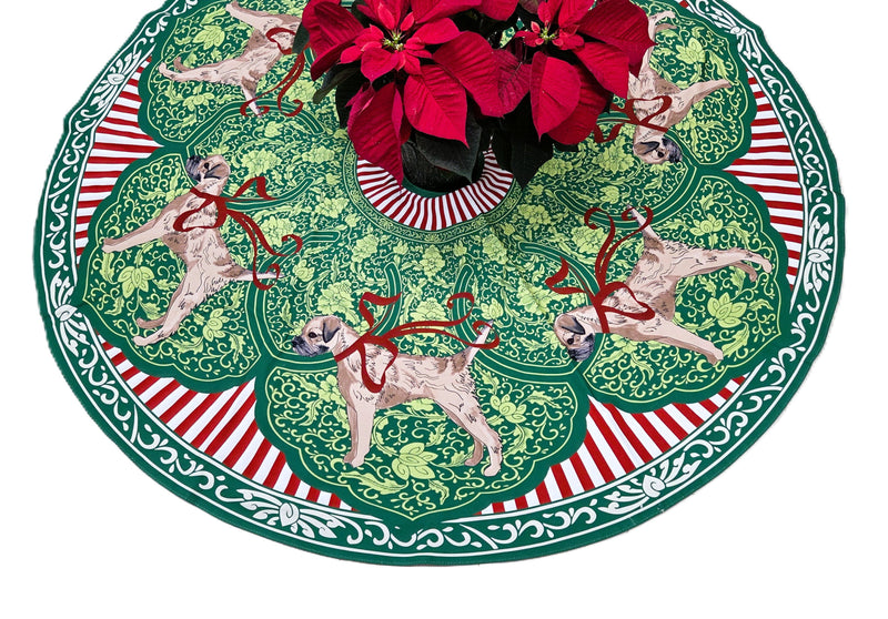 Border Terrier Christmas Tree Skirt